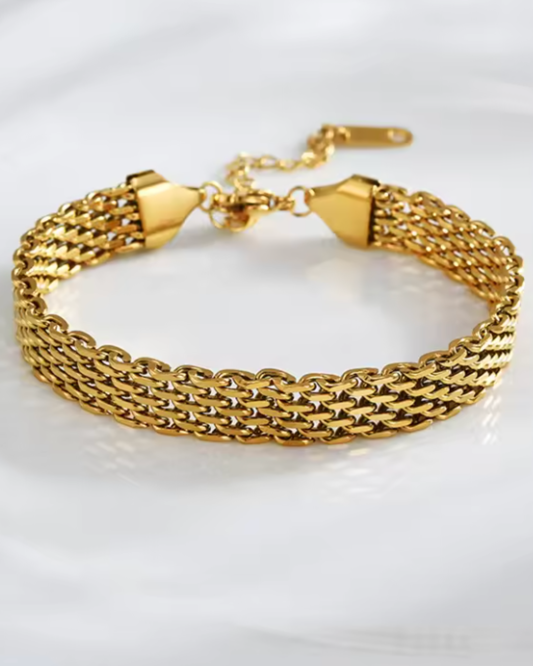 Pulseira Dourada Elos Grossos